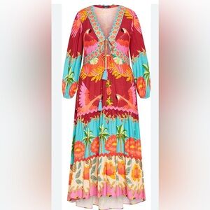 City Chic Multicolor Maxi Dress